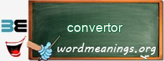WordMeaning blackboard for convertor